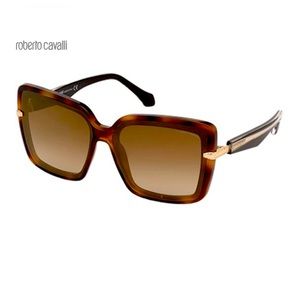 Roberto Cavalli Sunglasses RC 1094 52G Dark Havana / Brown Mirror